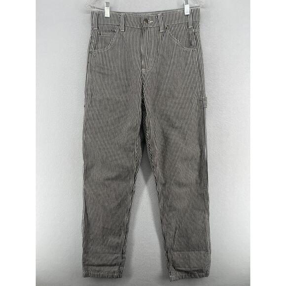 DICKIES Pants 28x32 Garyville Hickory Railroad Stripe Trouser Carpenter Cotton - Picture 2 of 15